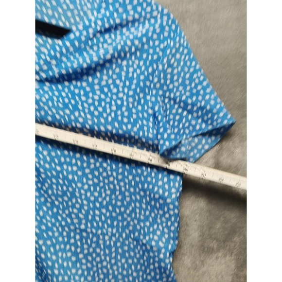 Women Mini Dress Dropped Waist V-neck Button Front Closure US SIZE 10 - Picture 10 of 14